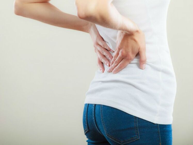 back pain with osteochondrosis