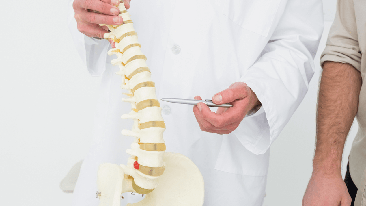 Diagnosis of back pain in a medical appointment