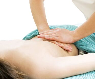 For the treatment of osteochondrosis of the cervical spine, a course of massage is prescribed